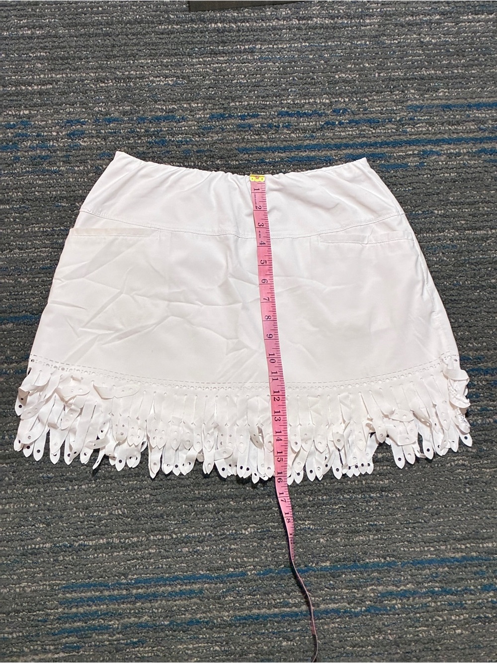 Lucky in Love White Fringe Tennis Golf Skort Skirt Size M 8-10 - Picture 9 of 9